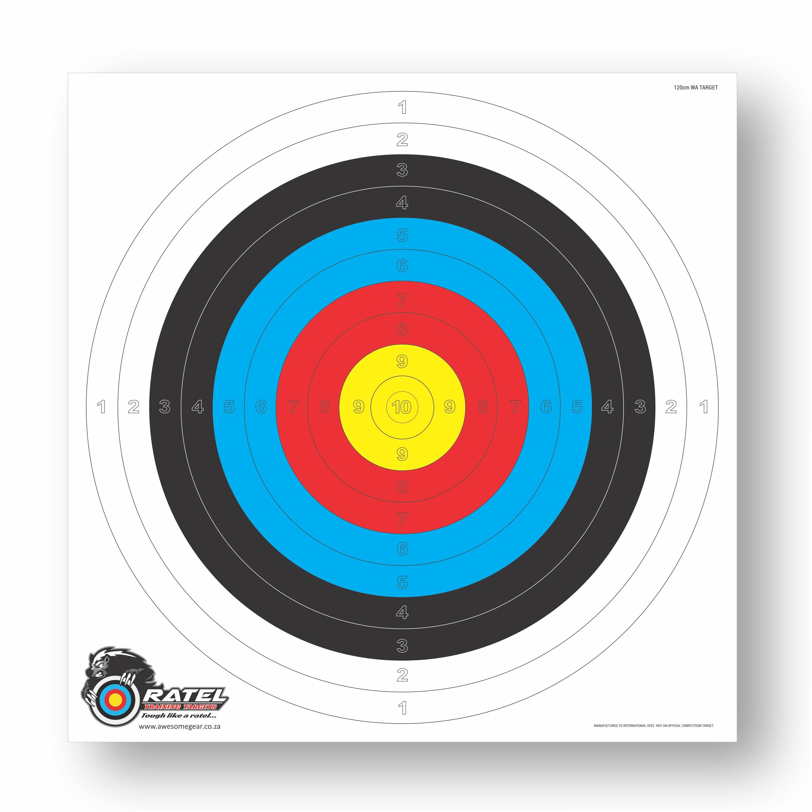 Ratel 120cm WA 1 Spot 10 Ring Competition Target
