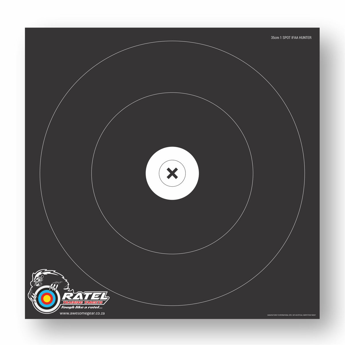 Ratel IFAA Hunter 50 cm 1-spot printed archery practice target face