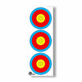Ratel WA 3-spot vertical printed archery practice target face