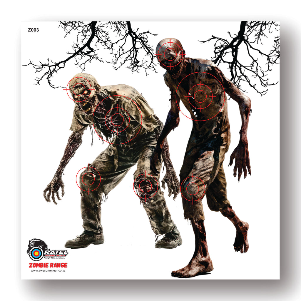Ratel Z003 Zombie Range Target 80cm - Double Zombie
